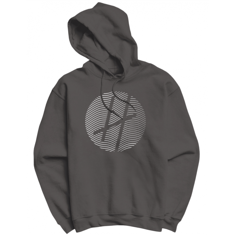 Sweat capuche HEATS® gris : "The Circle"